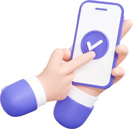 문의처 안내 - 스마트폰 캐릭터